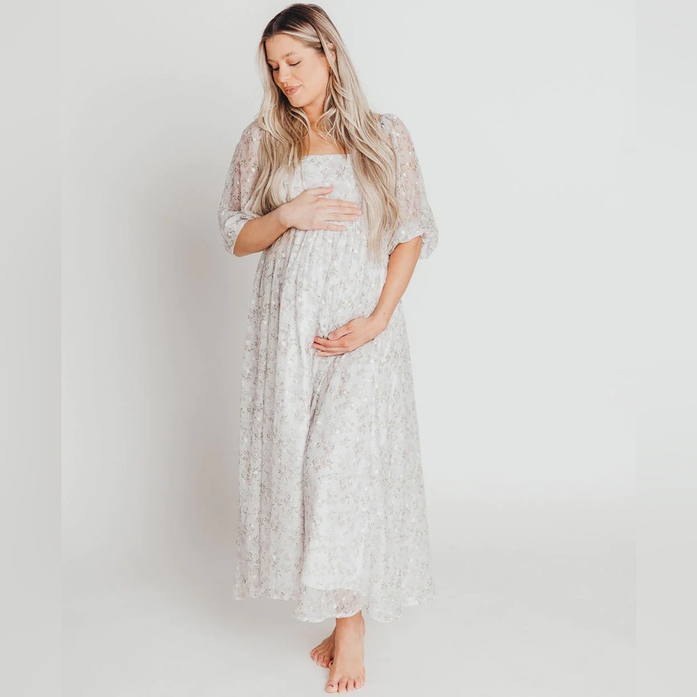 Storia Mona Maternity Photo Shoot Maxi Dress